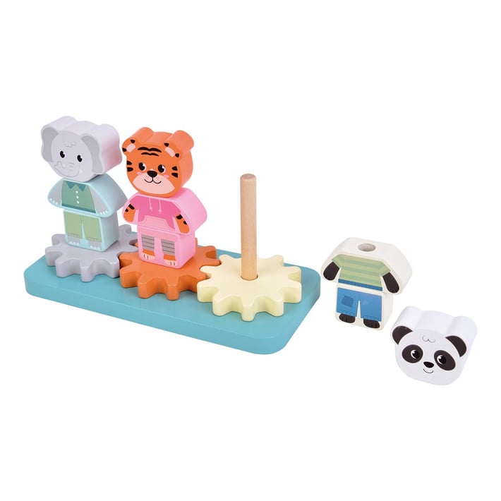 Small Foot Нанизка - Животни от джунглата