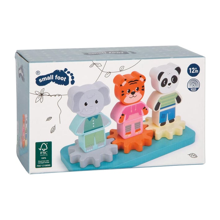 Small Foot Нанизка - Животни от джунглата