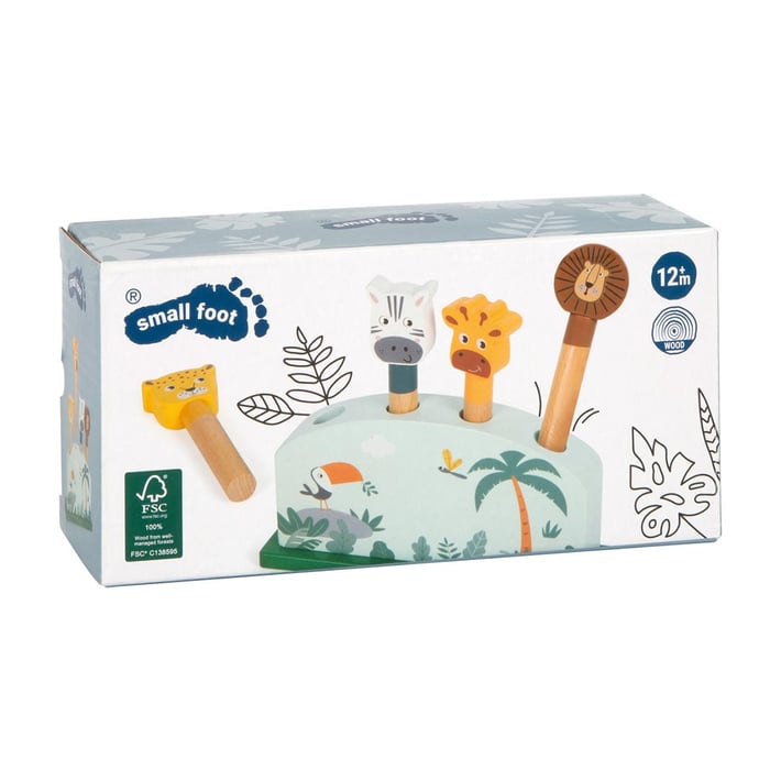 Small Foot Нанизка - Животни сафари