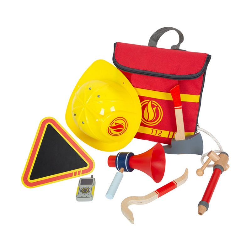 Small Foot Firefighter set, children’s, in backpack, wooden