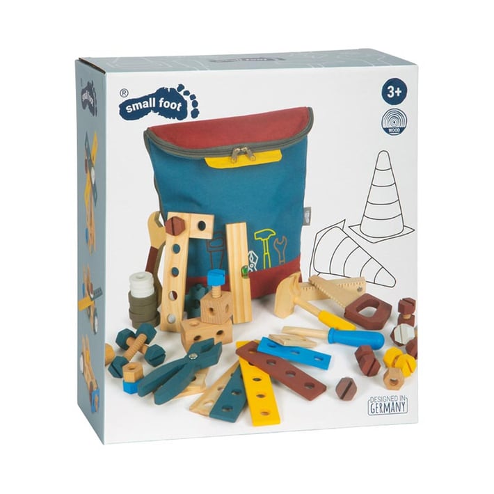 Small Foot Комплект инструменти, в раница, дървени, детски
