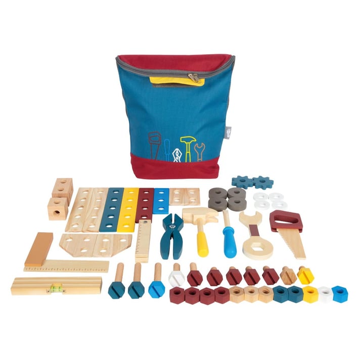 Small Foot Комплект инструменти, в раница, дървени, детски