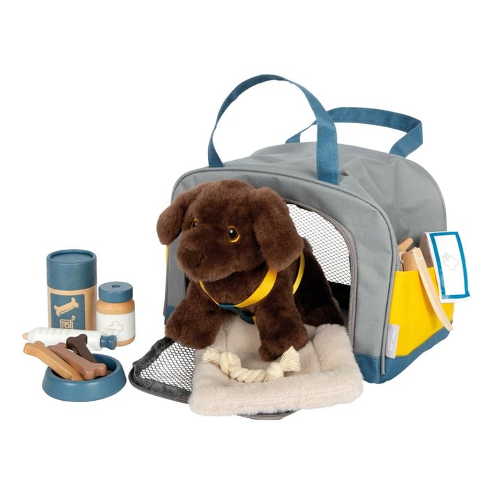Small Foot Puppy with carrying bag, with included care accessories