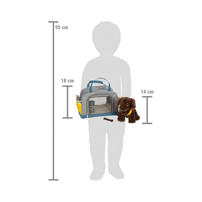 Small Foot Puppy with carrying bag, with included care accessories