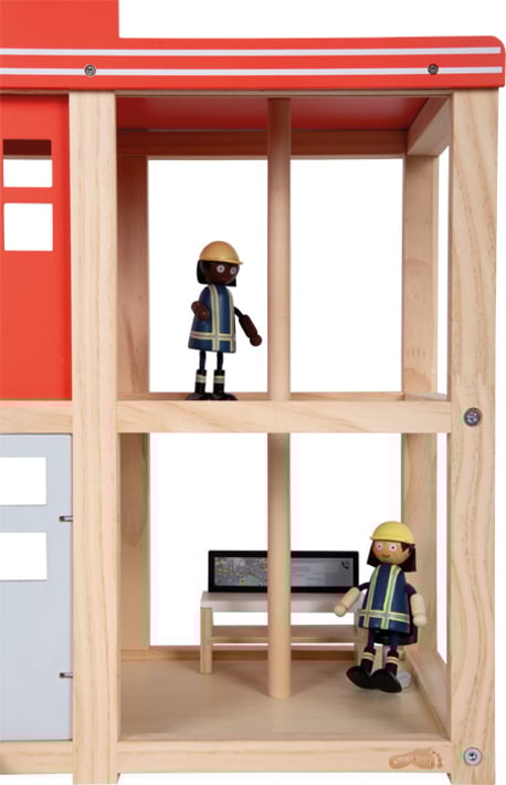 Small Foot Пожарна станция, с аксесоари, голяма, 45 х 25 х 50 cm