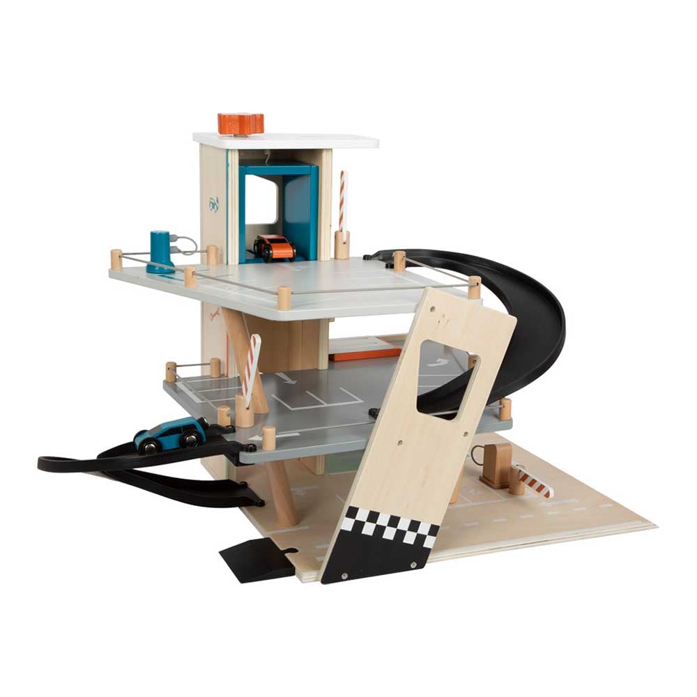 Small Foot Car Park, wooden, 3 levels, 62 x 36 x 43 cm