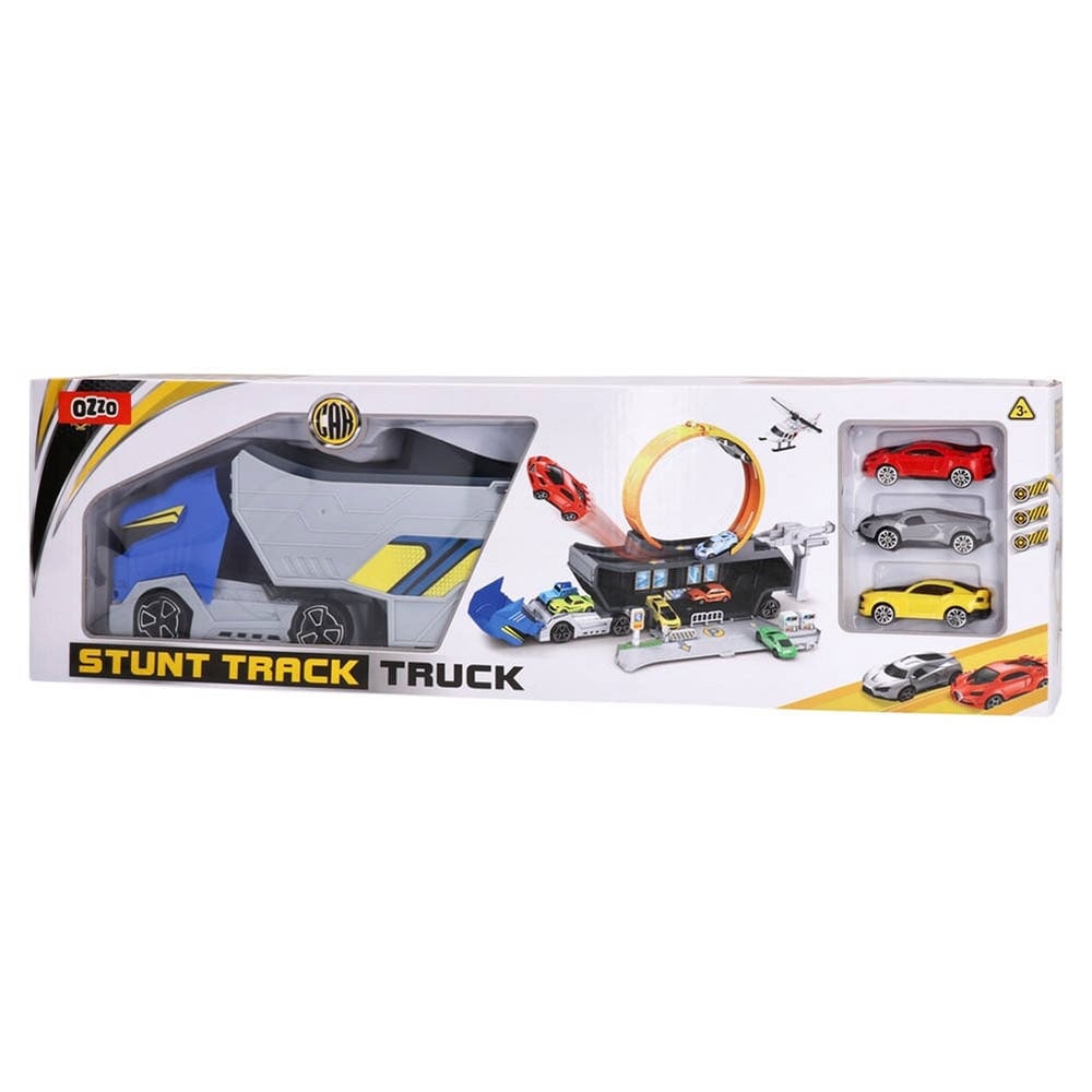 Ozzo Truck with Cars and Trailer Set