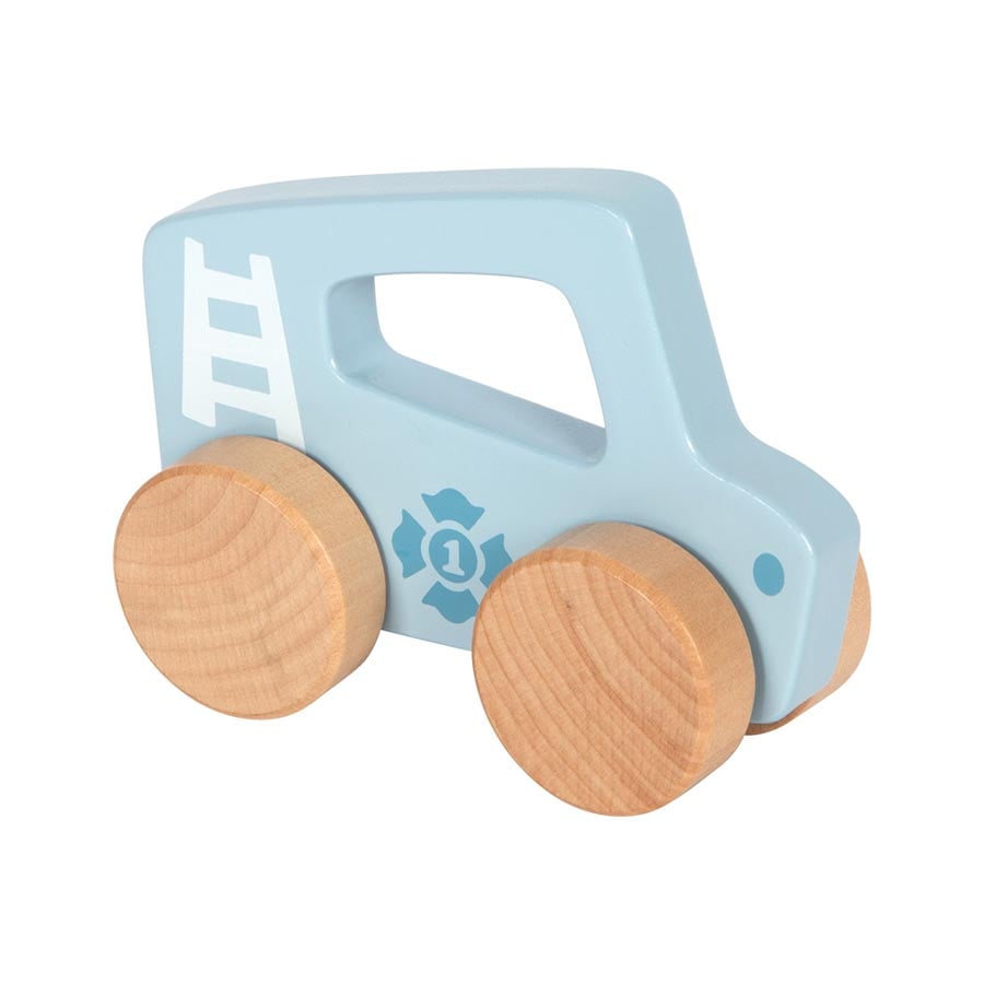 Small Foot Push Cart, wooden, blue