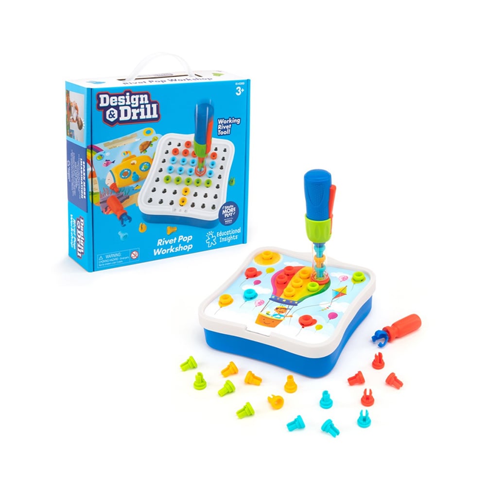 Learning Resources Design and Drill Workshop, kids