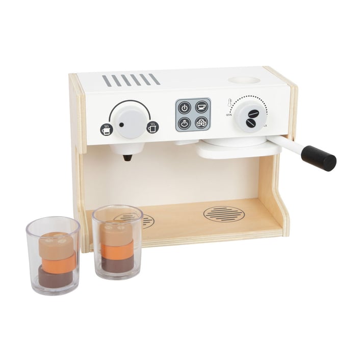 Small Foot Coffee Machine, wooden, 24 x 12 x 18 cm