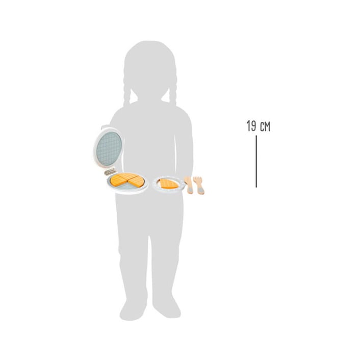 Small Foot Waffle maker, children’s, wooden, 19 x 17 x 6 cm