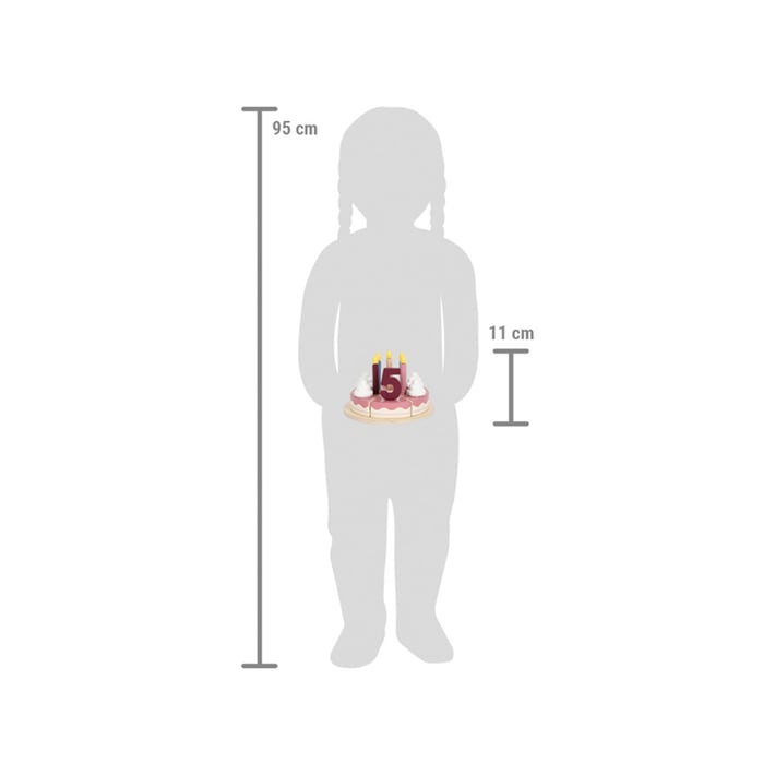 Small Foot Торта за рязане, с цифри и свещи