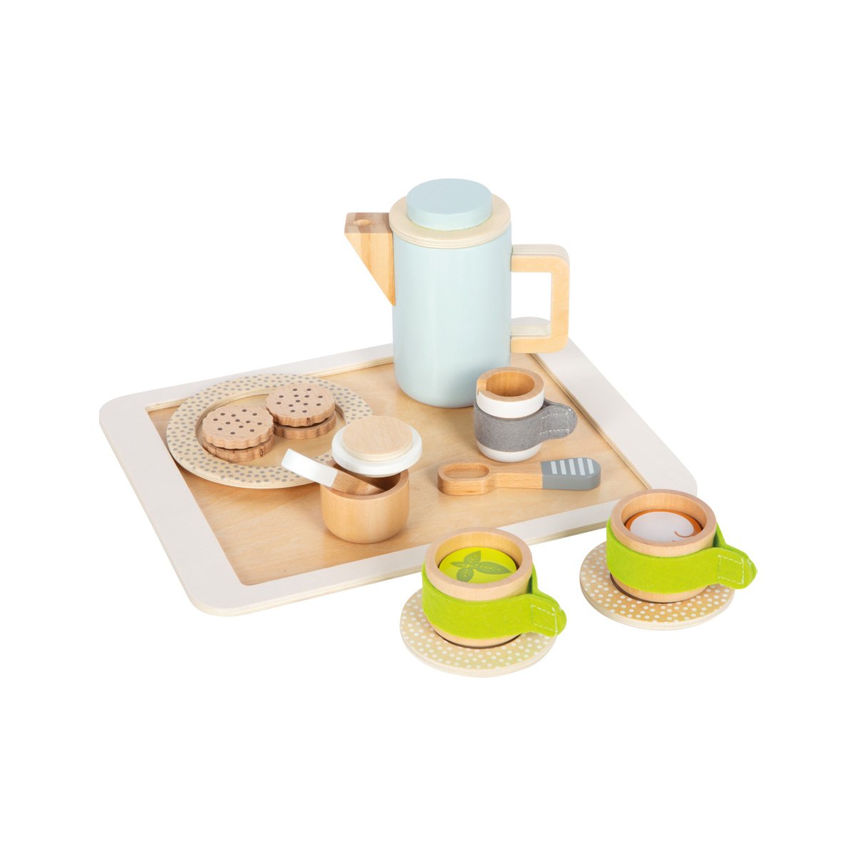 Small Foot Coffee & Tea Set, with tray
