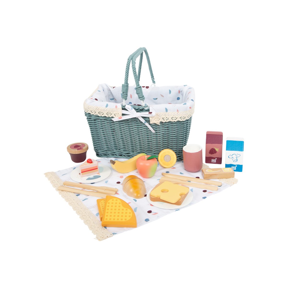 Small Foot Picnic Basket with Accessories