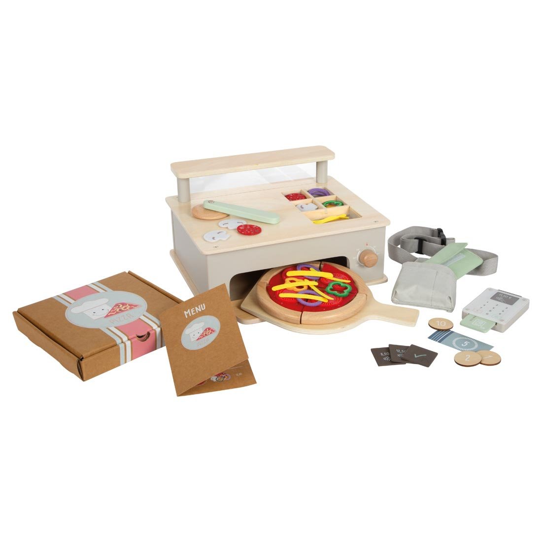 Small Foot Pizzeria Set, with accessories