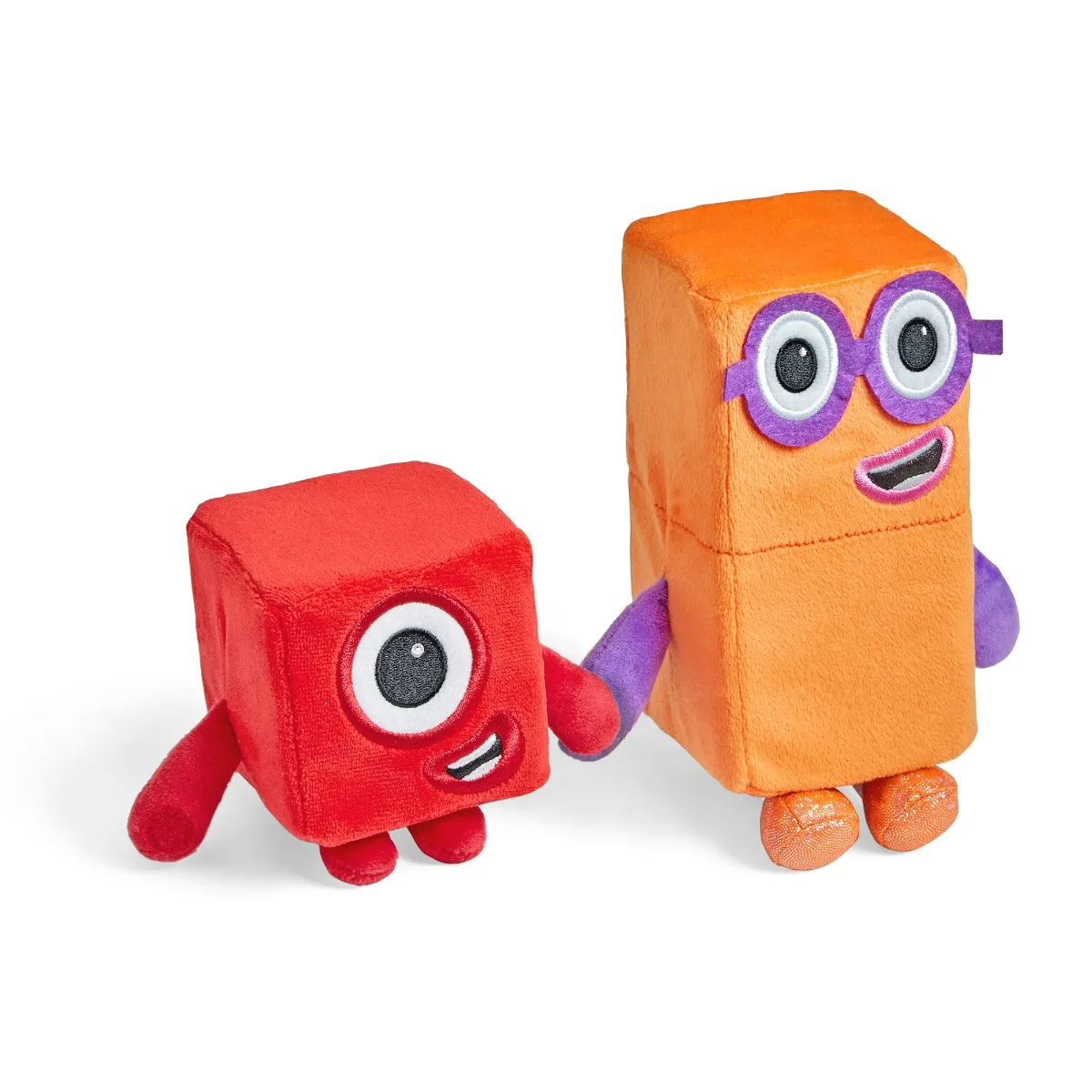 Learning Resources Plush Toy One and Two Numberblocks, 2 pieces