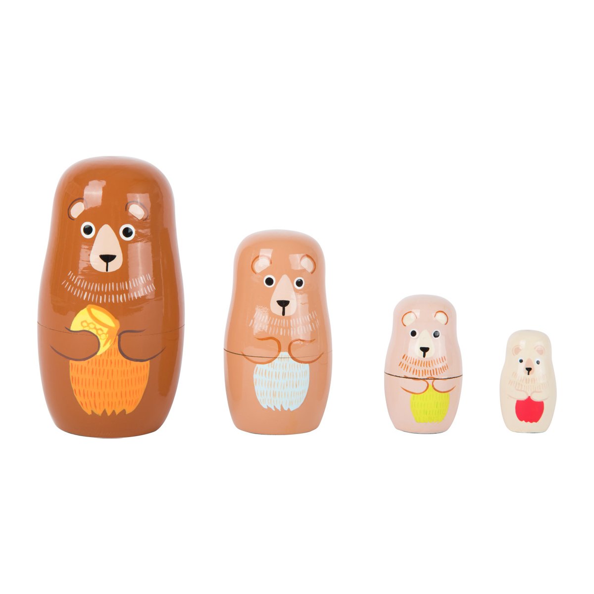 Small Foot Nesting Dolls Bear Family, wooden