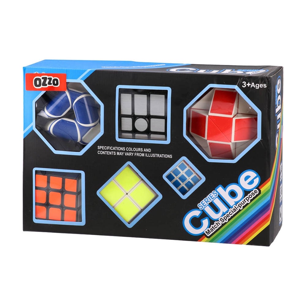 Ozzo Rubik’s Cube Set, 6 pcs
