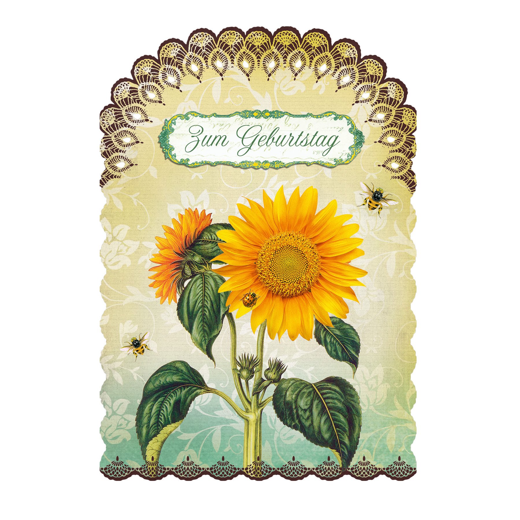 Gespaensterwald Card, Romantique, sunflower