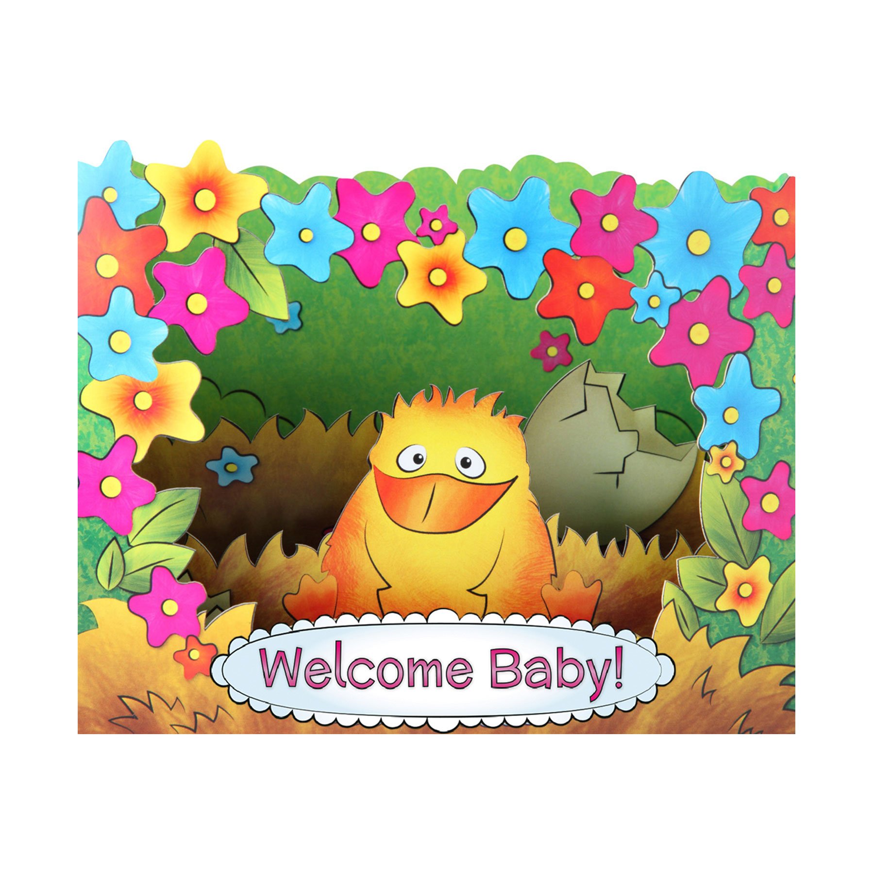 Gespaensterwald 3D card, Welcome Baby