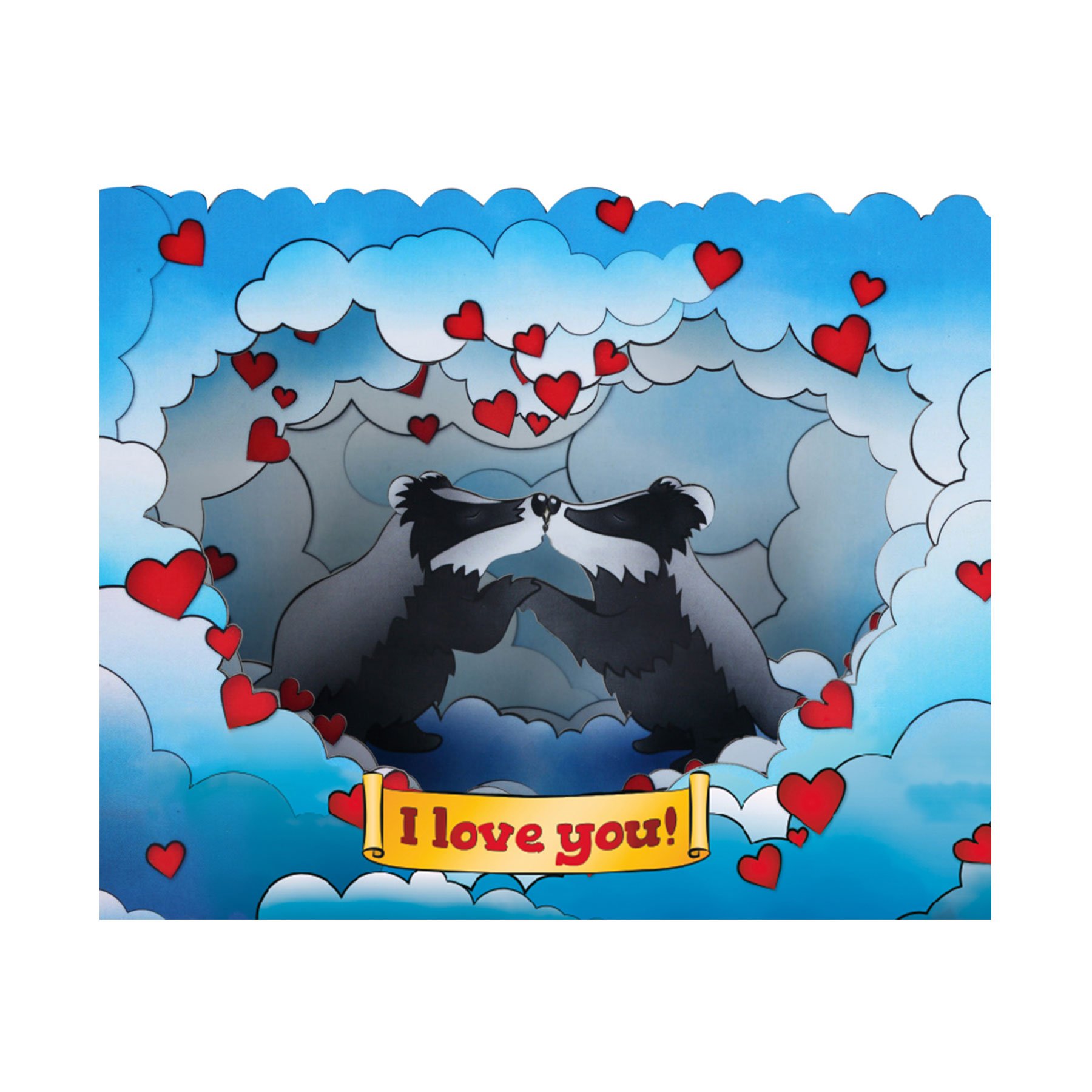 Gespaensterwald 3D Card, I love you