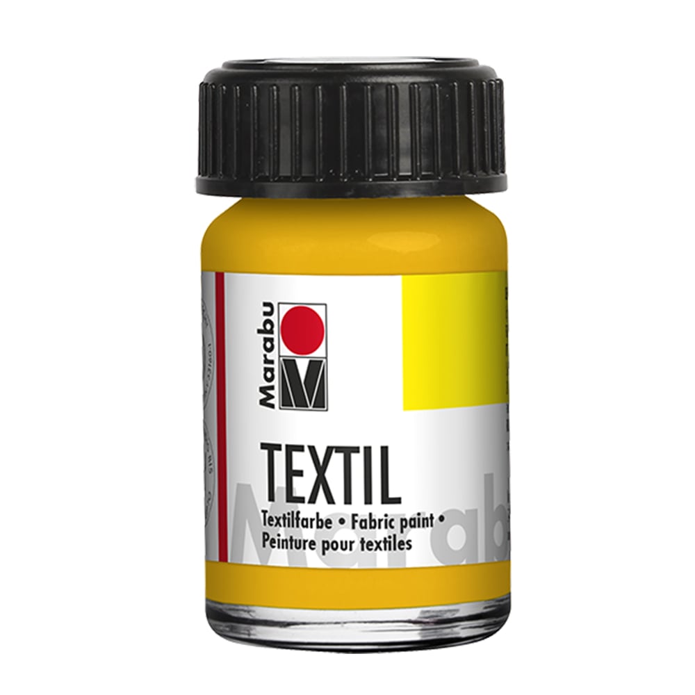 Marabu Textile paint, 15 ml, 021, medium yellow