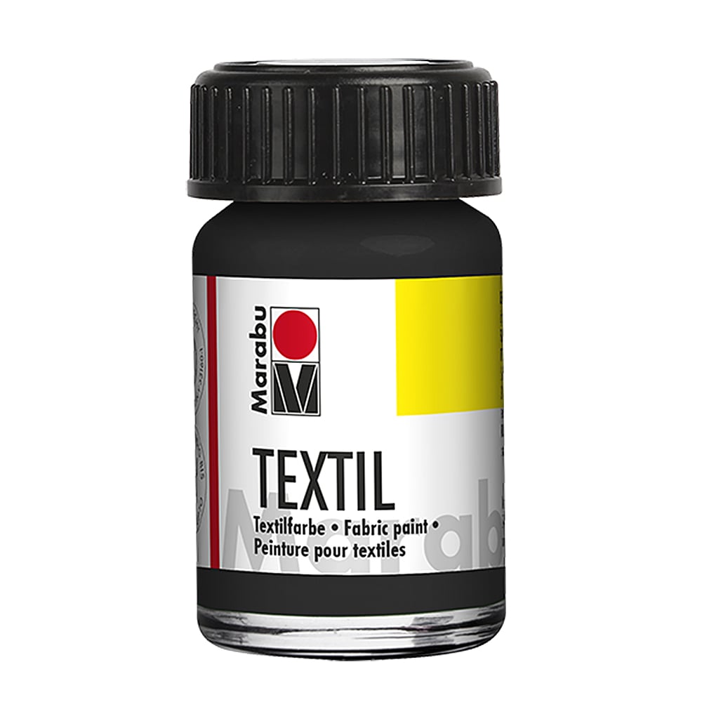 Marabu Textile paint, 15 ml, 073, black