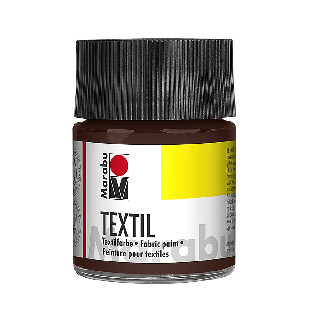 Marabu Textile Paint, dark brown, 50 ml, 045