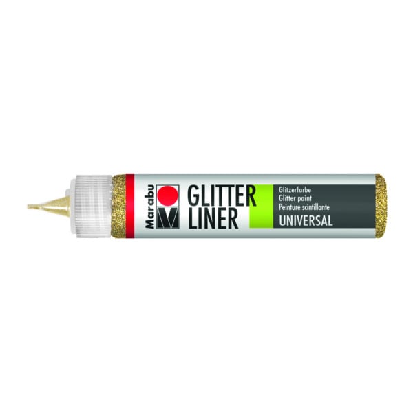 Marabu Textile Contour Glitter Liner, No. 584, 25 ml