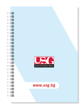USG Notebook with advertising design