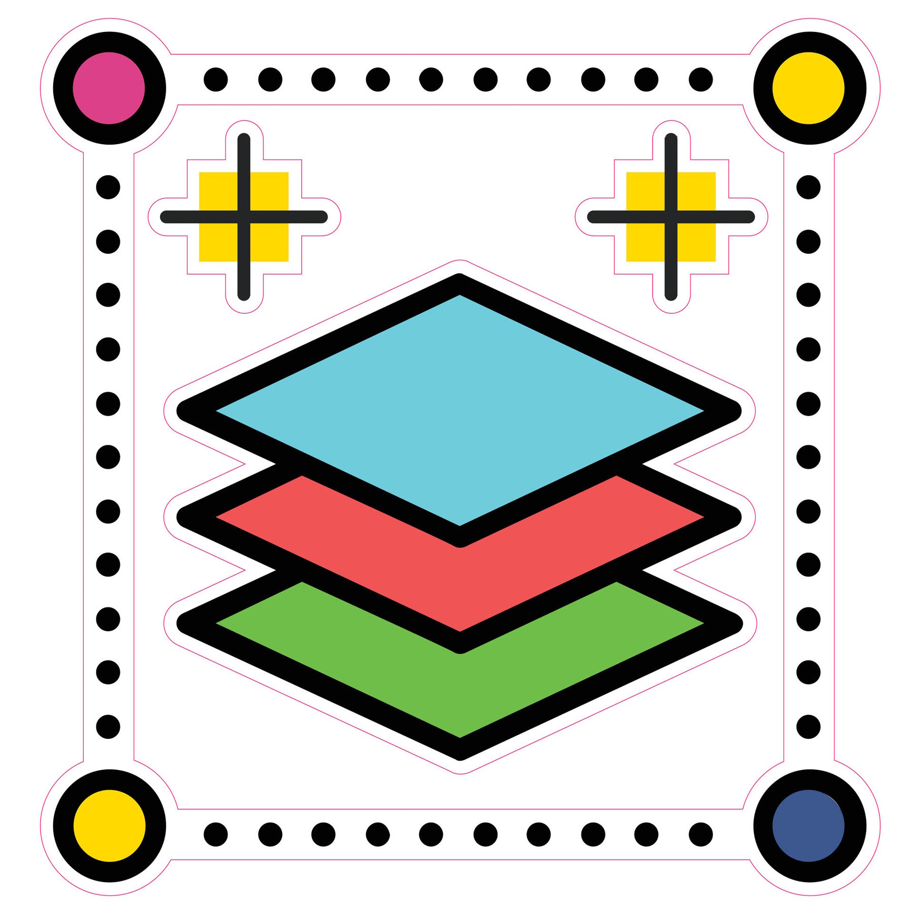 STEM Sticker, Design and 3D prototyping, set A1, 50 cm, sticker 10
