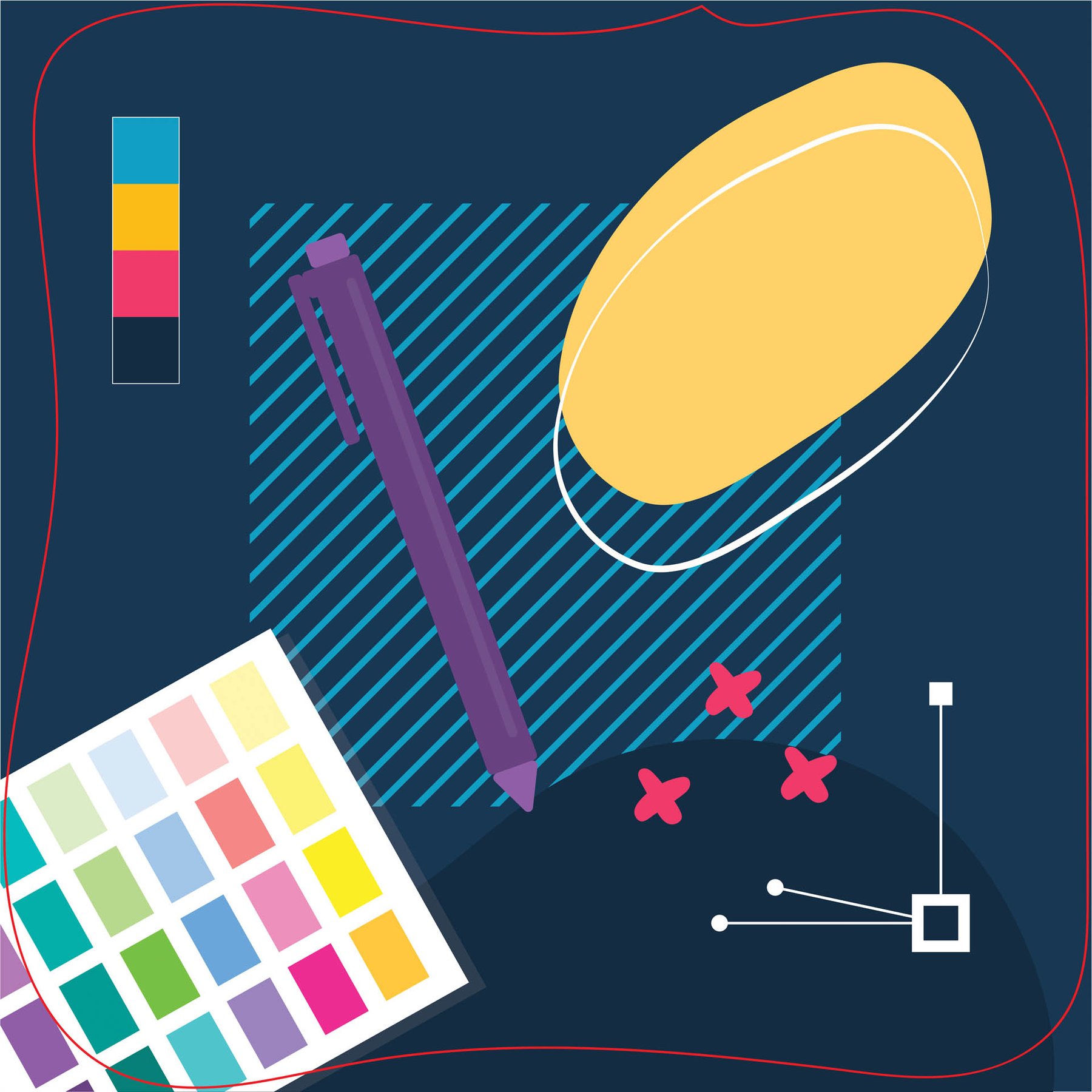 STEM Sticker, Design & 3D prototyping, set A4, 50 cm, sticker 4