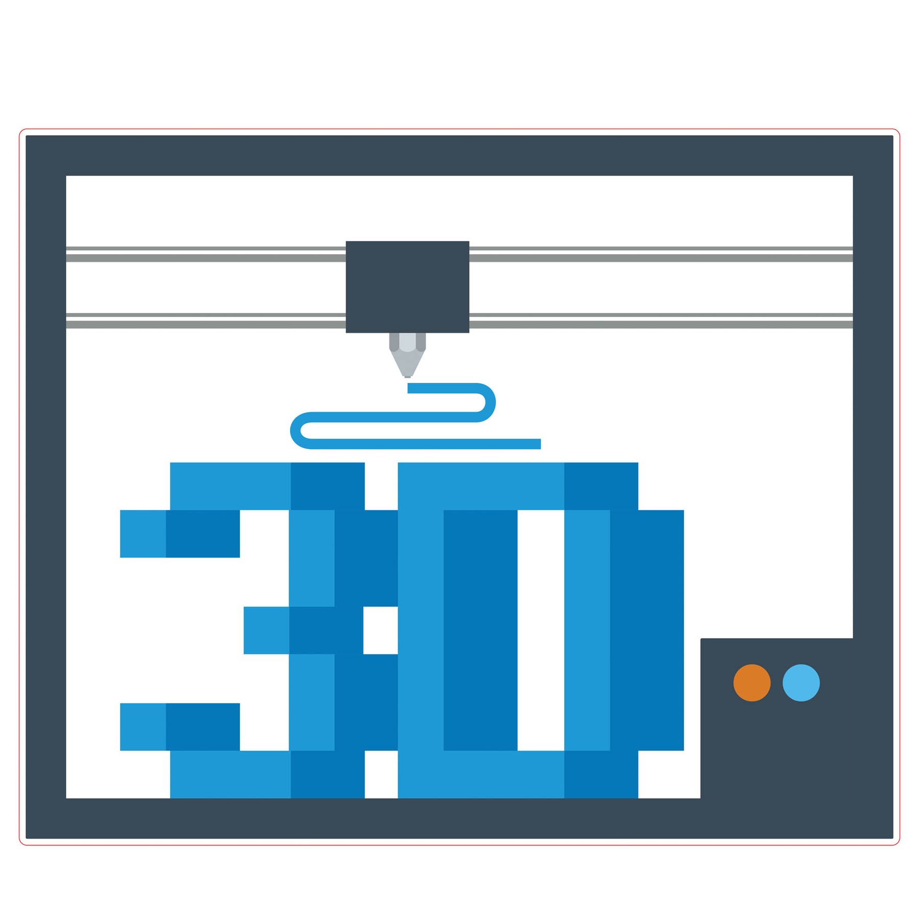 STEM Sticker, Design & 3D Prototyping, set A7, 50 cm, sticker 8