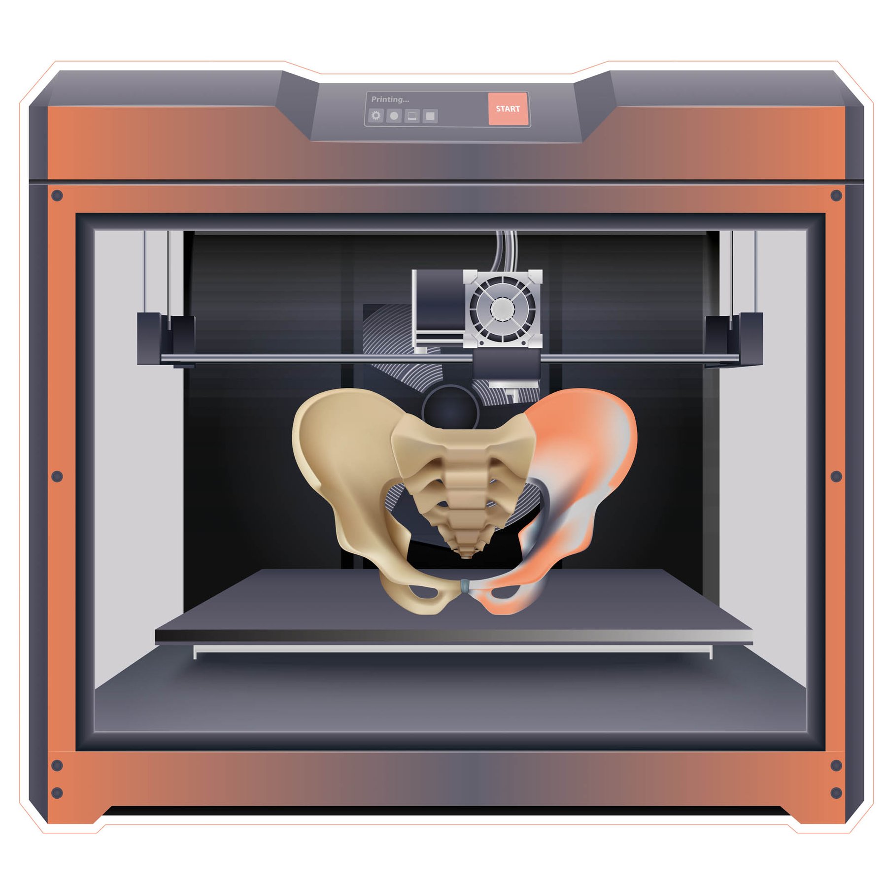 STEM Sticker, Design and 3D prototyping, set A8, 50 cm, sticker 9