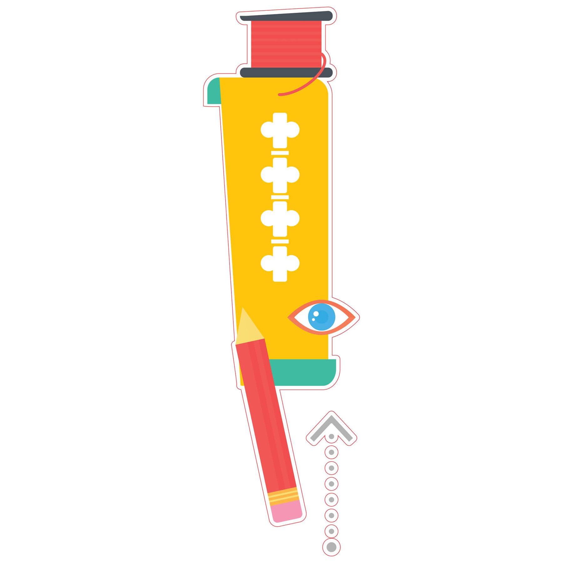 STEM Sticker, Design & 3D Prototyping, set A9, 50 cm, sticker 2