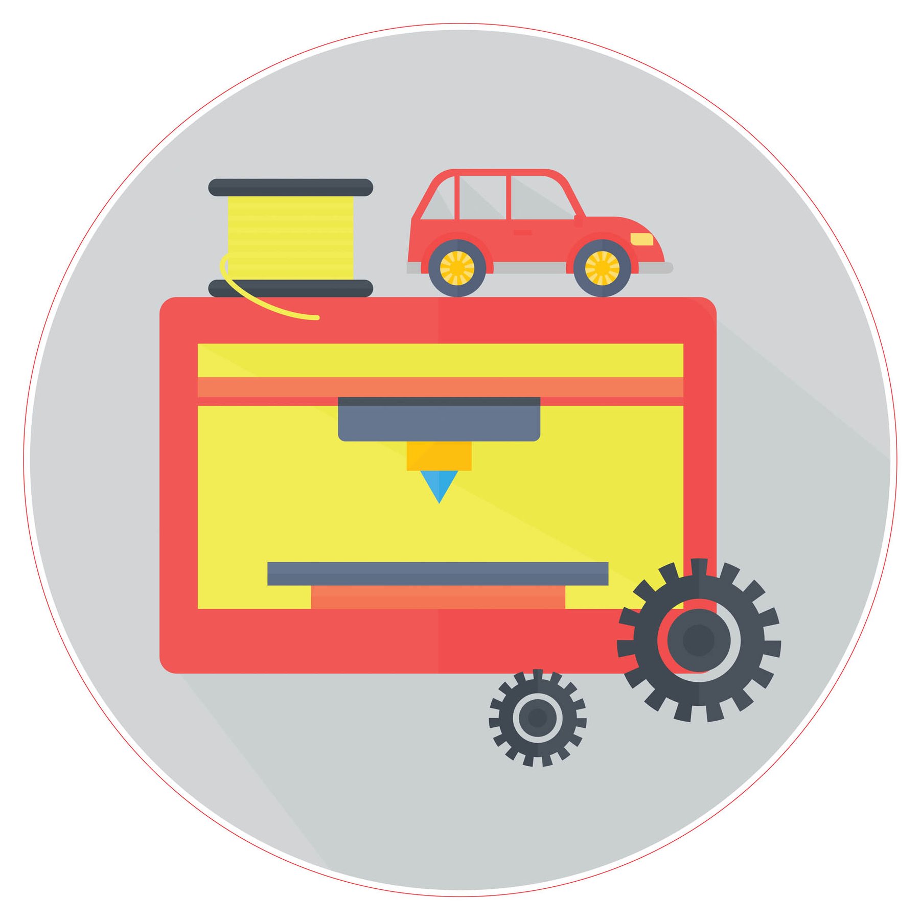 STEM Sticker, Design and 3D prototyping, set A9, 50 cm, sticker 8