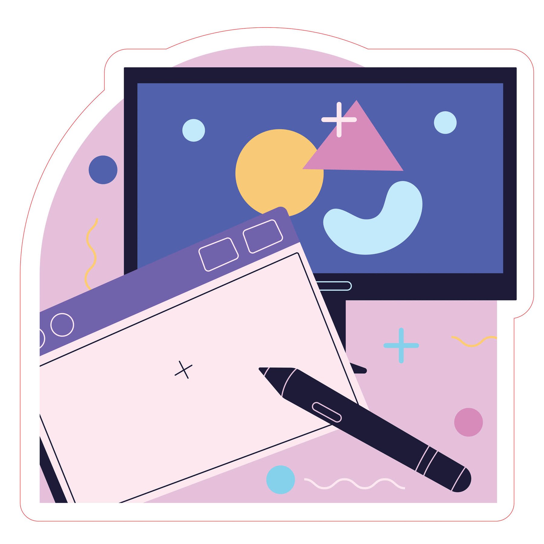 STEM Sticker, Digital Arts Hall, Set B9, 50 cm, Sticker 5