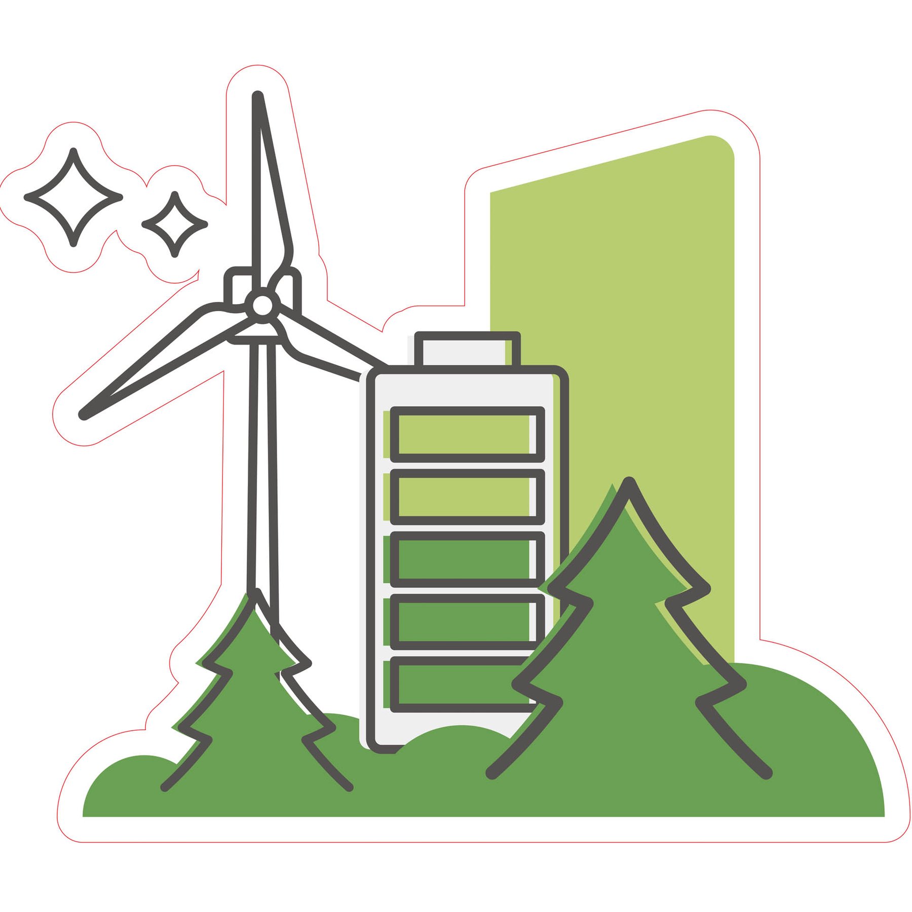 STEM Sticker, Green Technologies & Sustainable Development, set C6, 50 cm, sticker 6