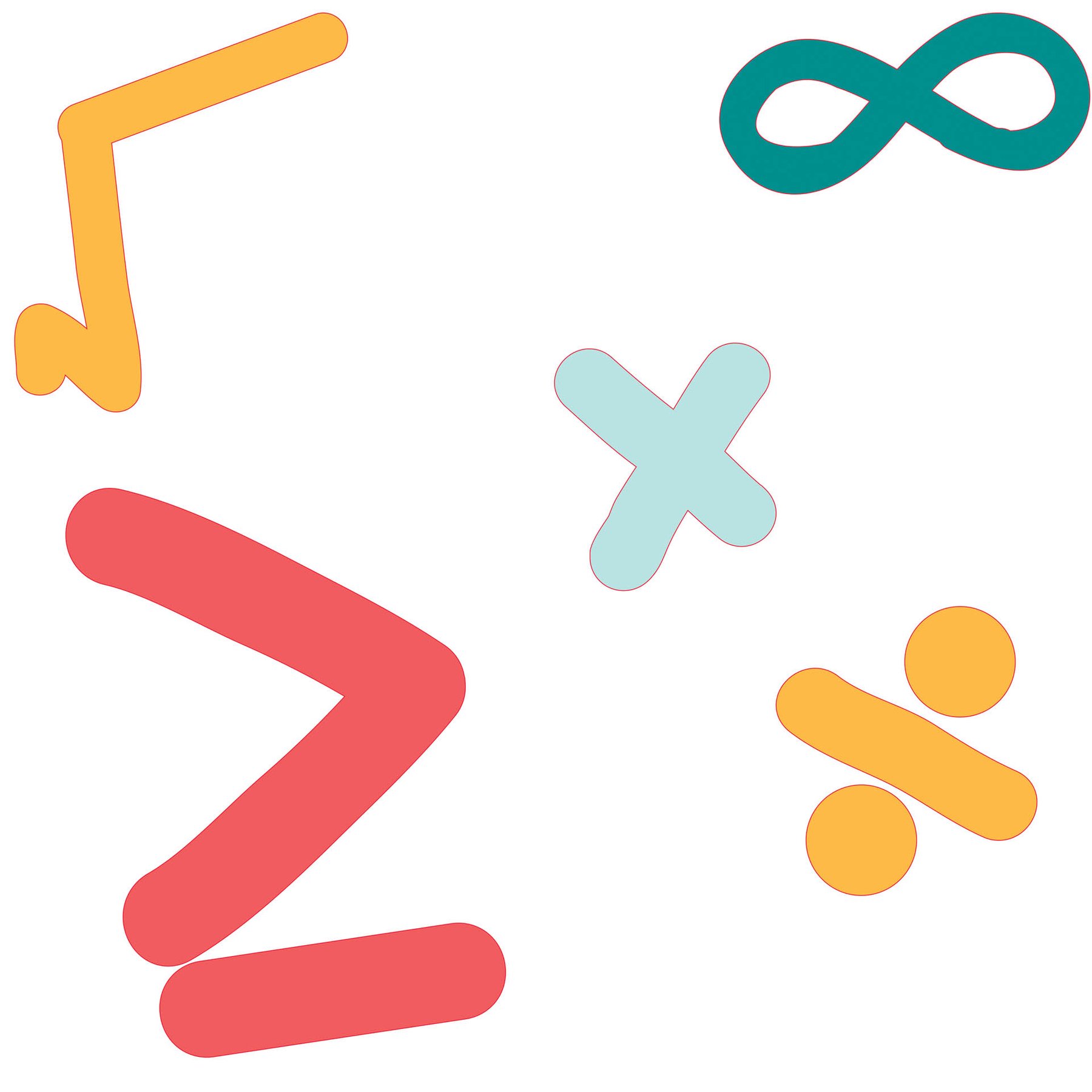 STEM Sticker, Mathematics & Informatics – Mathematics, set D2, 50 cm, sticker 8