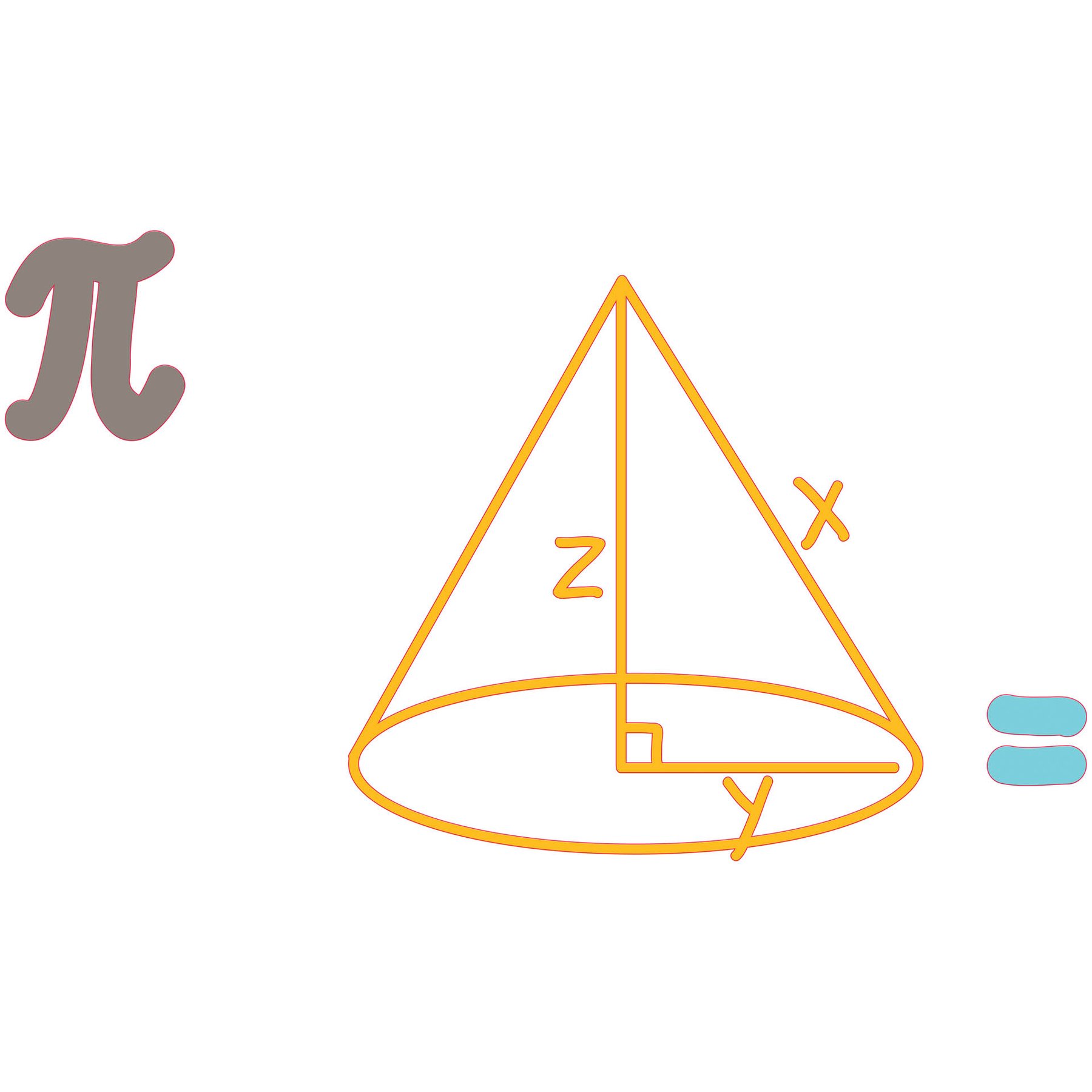 STEM Sticker, Mathematics and Informatics - Mathematics, set D3, 50 cm, sticker 2