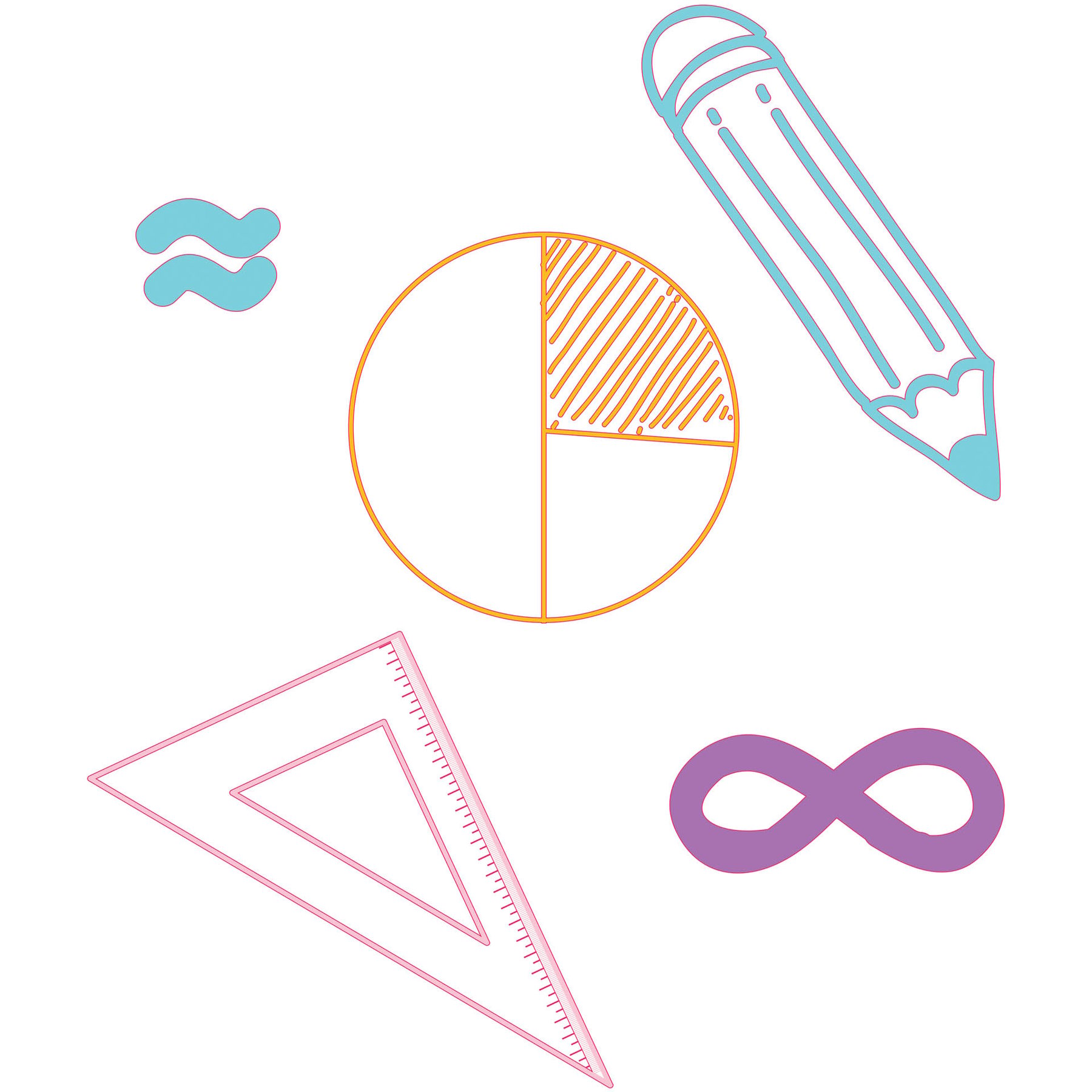 STEM Sticker, Mathematics & Informatics – Mathematics, set D3, 50 cm, sticker 5