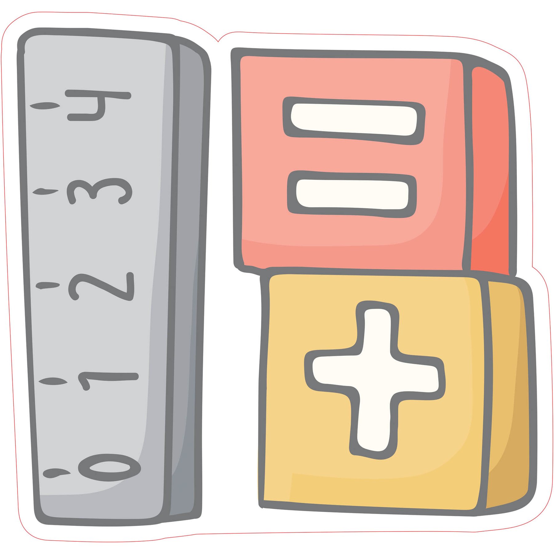 STEM Sticker, Mathematics and informatics – Mathematics, set D5, 50 cm, sticker 10