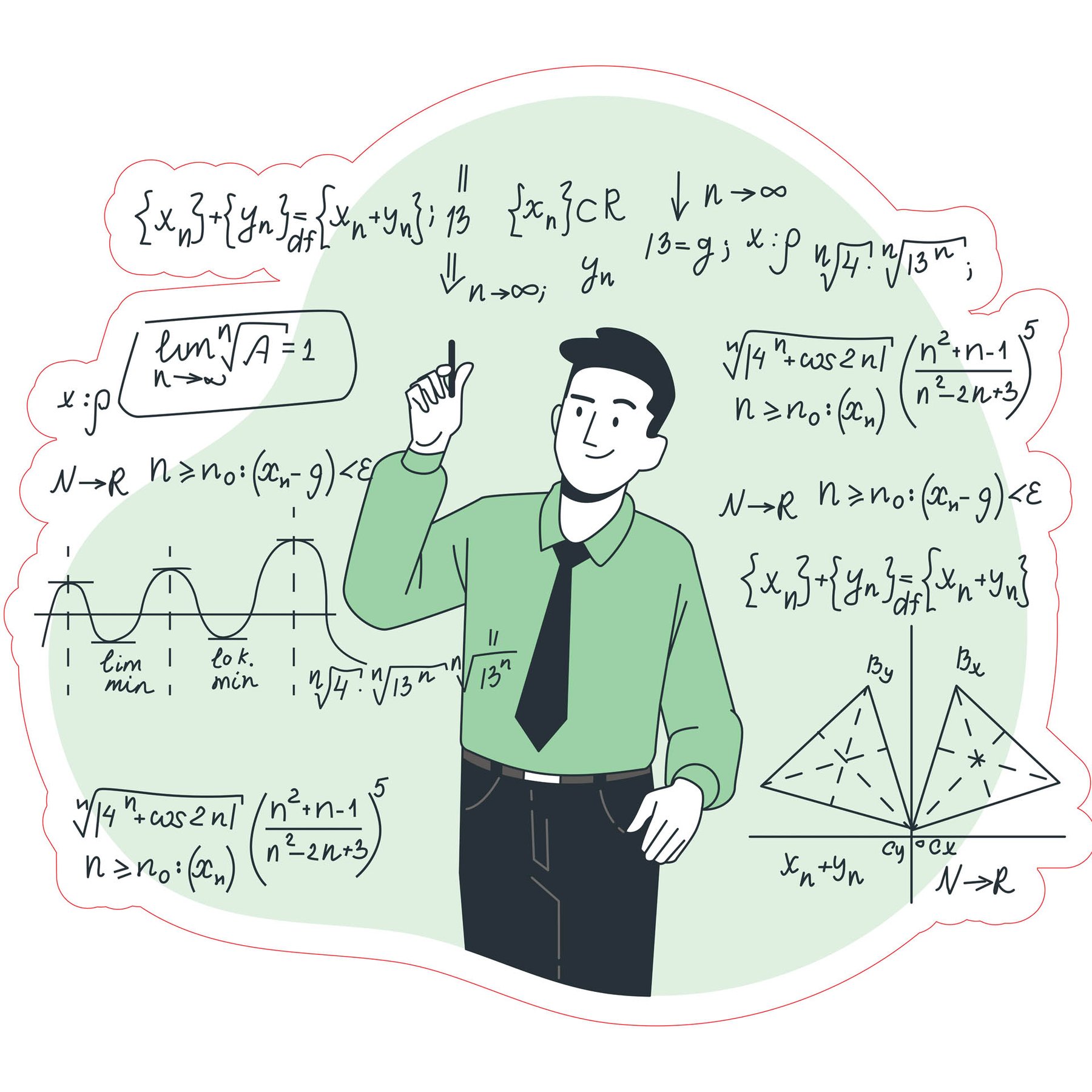 STEM Sticker, Mathematics and Informatics - Mathematics, set D6, 50 cm, sticker 10