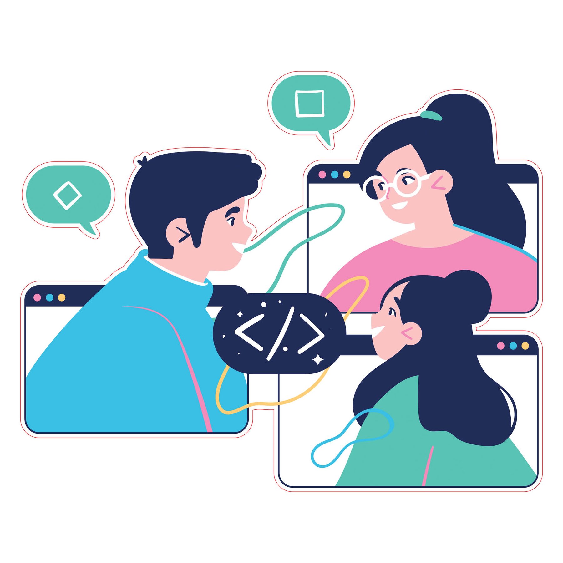 STEM Sticker, Mathematics and Informatics - Informatics, set E9, 50 cm, sticker 1