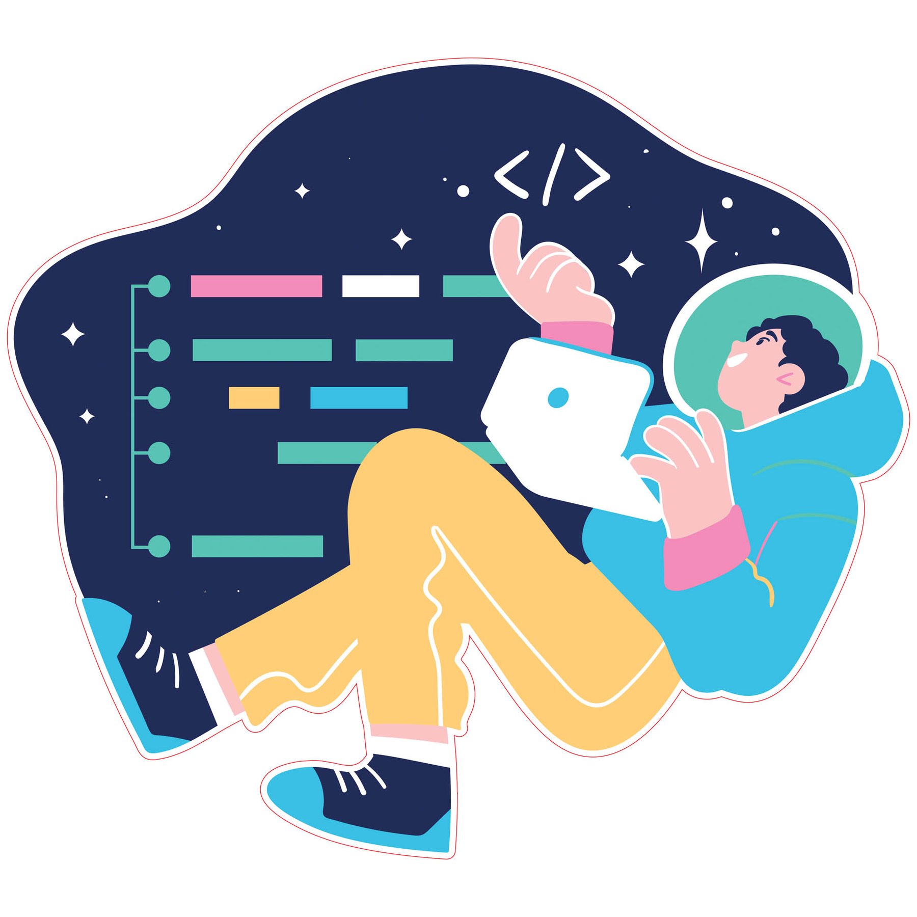 STEM Sticker, Mathematics and Informatics - Informatics, set E9, 50 cm, sticker 4