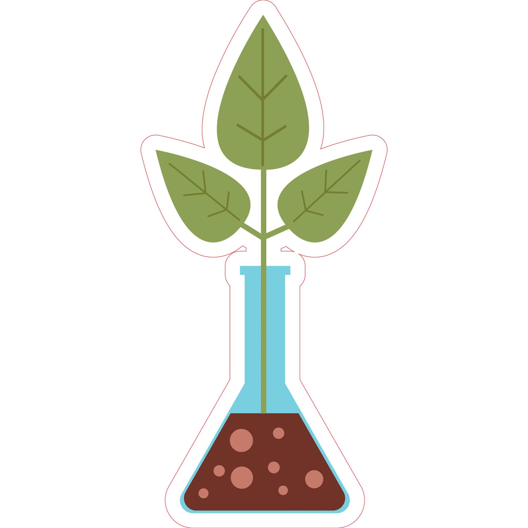 STEM Sticker, Natural Sciences - Biology, set F5, 50 cm, sticker 9