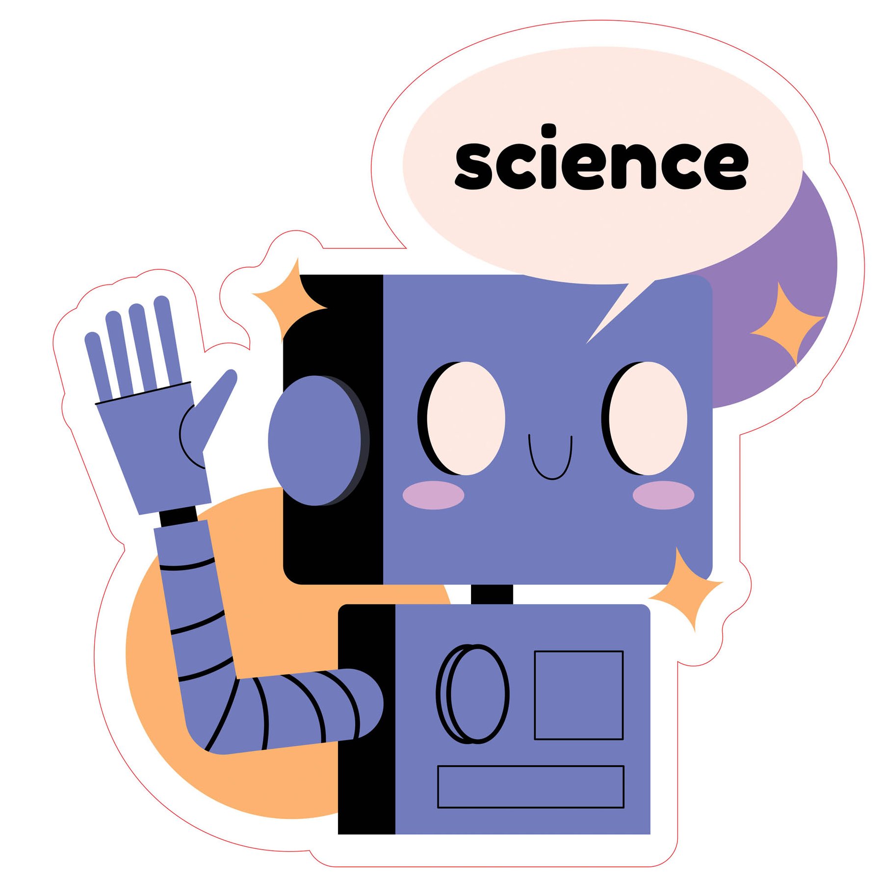 STEM Sticker, Natural Sciences - Physics, set G5, 50 cm, sticker 8