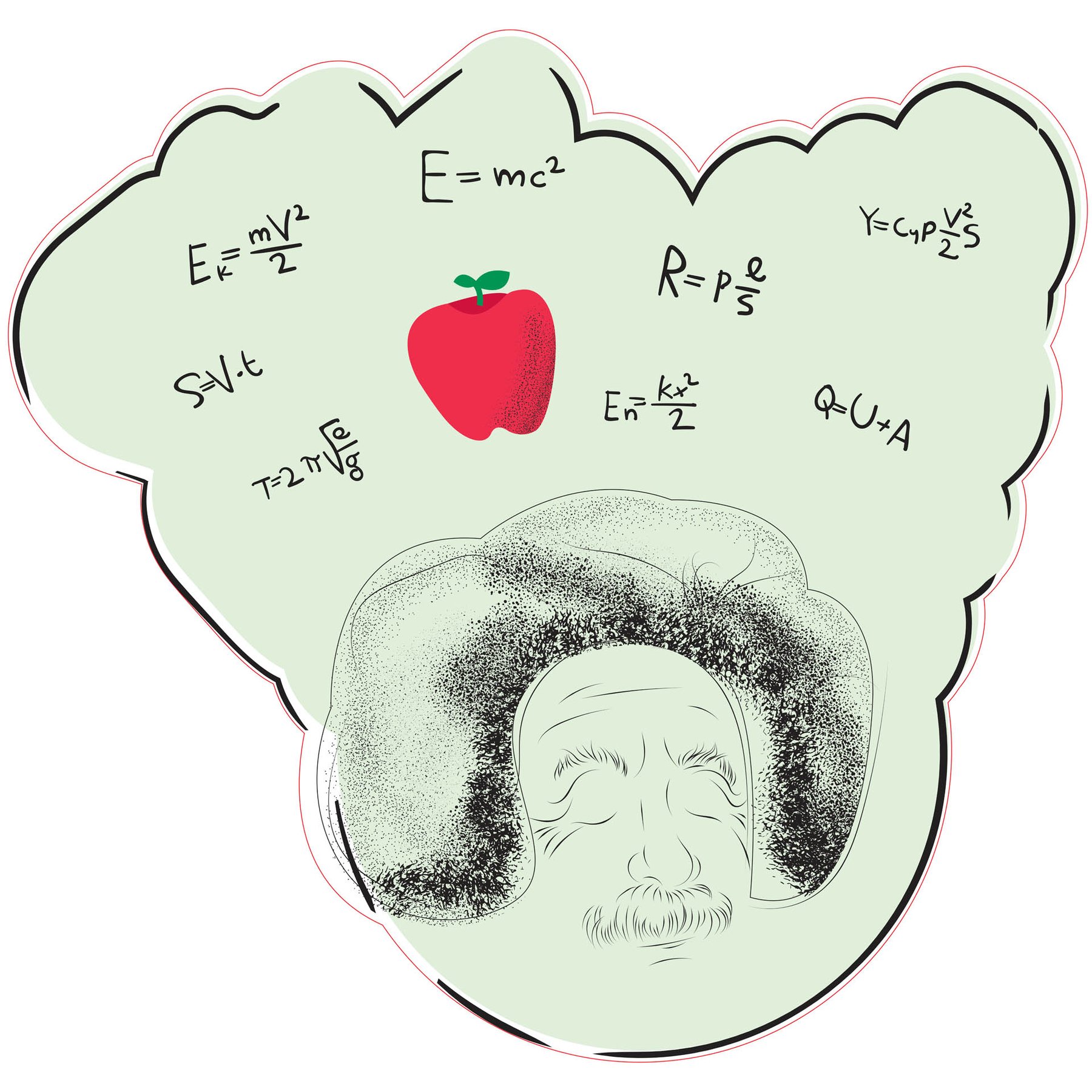 STEM Sticker, Natural Sciences - Physics, Set G8, 50 cm, Sticker 2