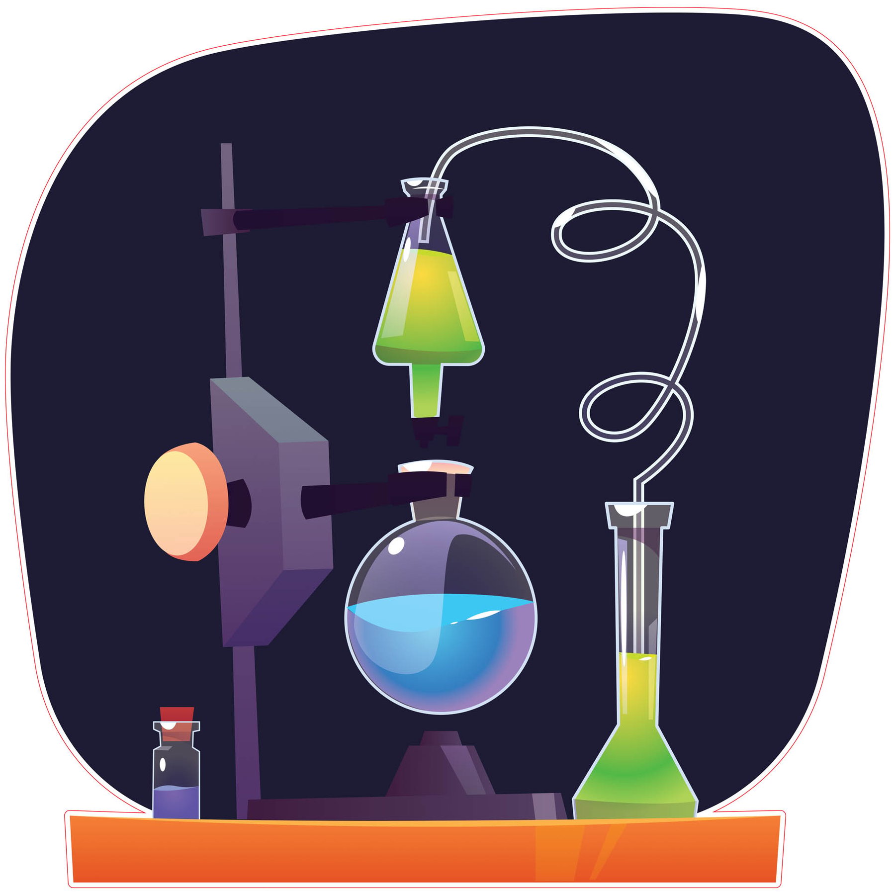 STEM Sticker, Natural Sciences - Chemistry, Set H9, 50 cm, Sticker 7