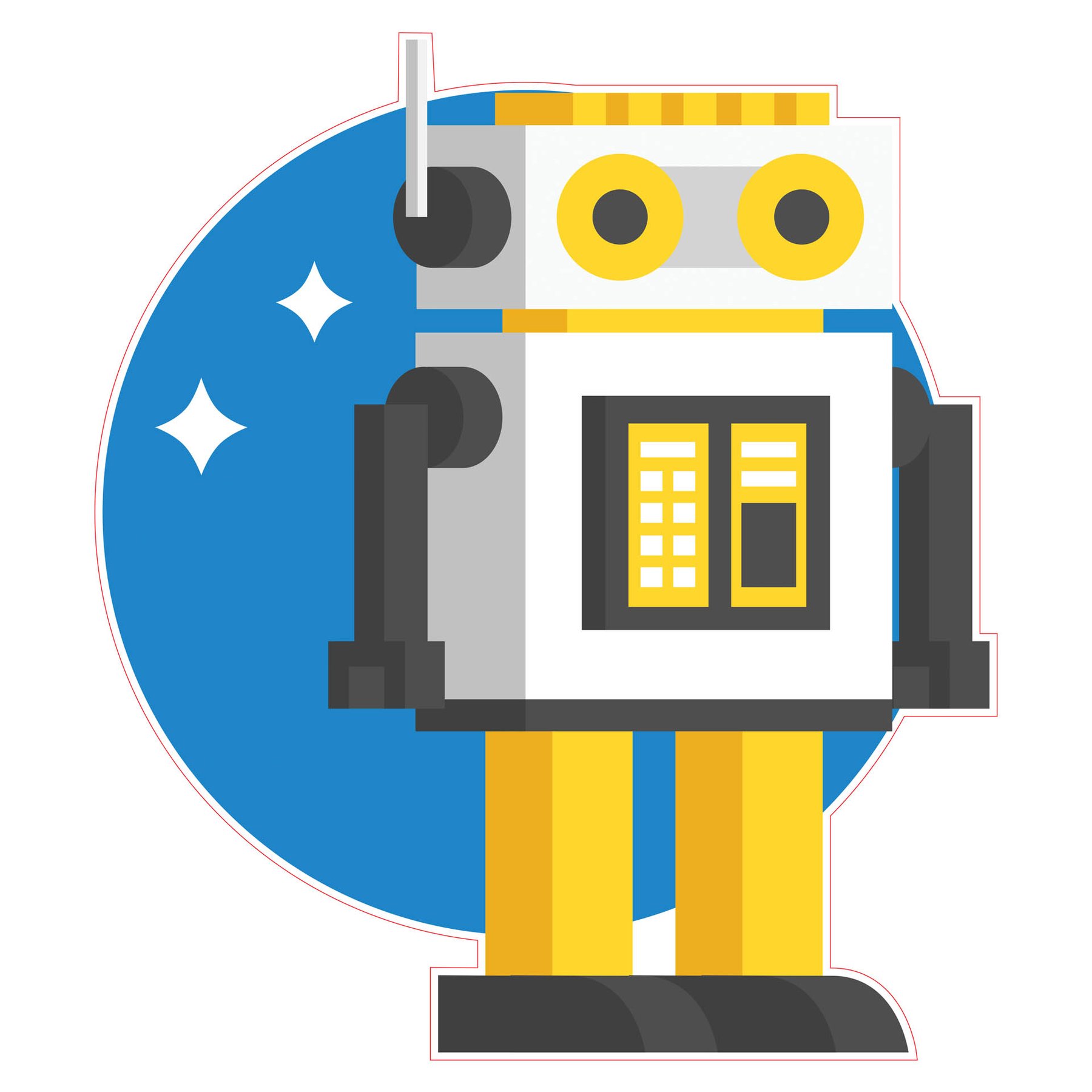 STEM Sticker, Robotics and Cyber-Physical Systems, set I8, 50 cm, sticker 8